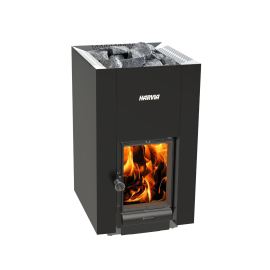 Malkinė pirties krosnelė HARVIA LINEAR 22 GREENFLAME BLACK