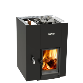 Malkinė pirties krosnelė HARVIA LINEAR 22 GREENFLAME LS BLACK