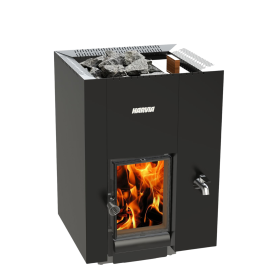 Malkinė pirties krosnelė HARVIA LINEAR 22 GREENFLAME RS BLACK