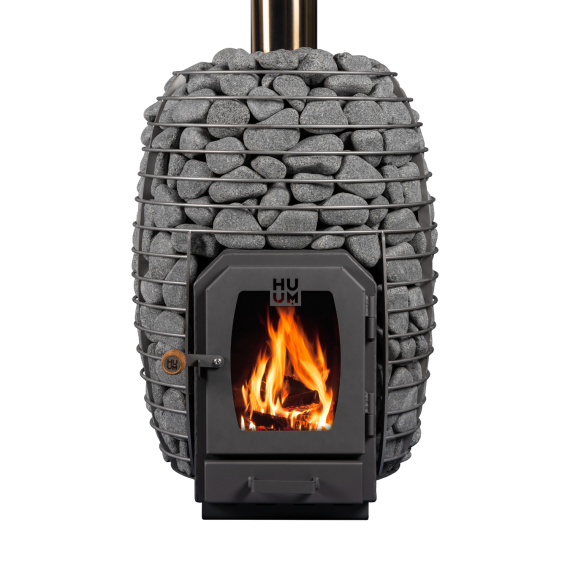 Malkinė pirties krosnelė HUUM HIVE WOOD  13, Malkinės pirties krosnelės su vidine pakura - Profesionalūs pirties įrengimo sprendimai jūsų namams