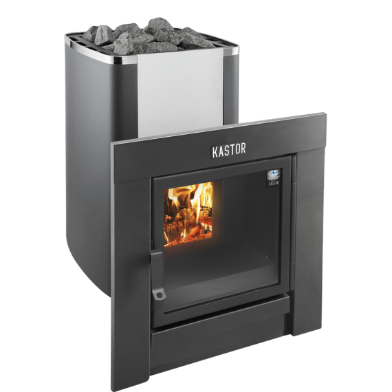 Malkinė pirties krosnelė KASTOR KARHU T 22<br>Chromuota