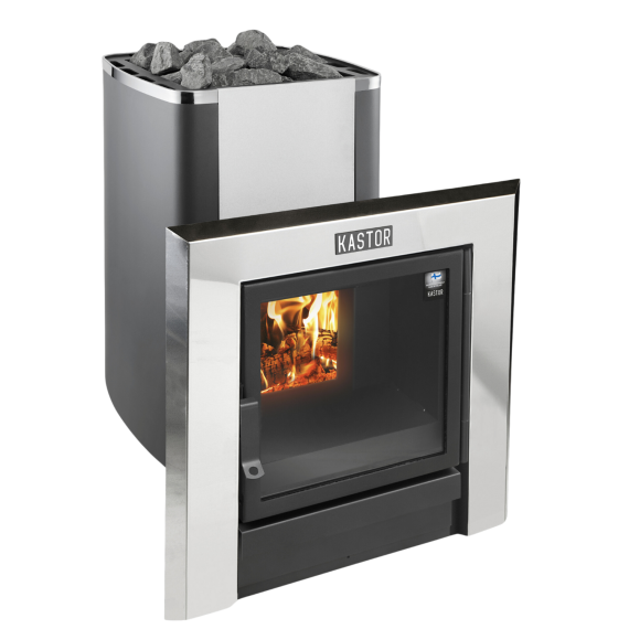Malkinė pirties krosnelė KASTOR KARHU T 22<br>Chromuota
