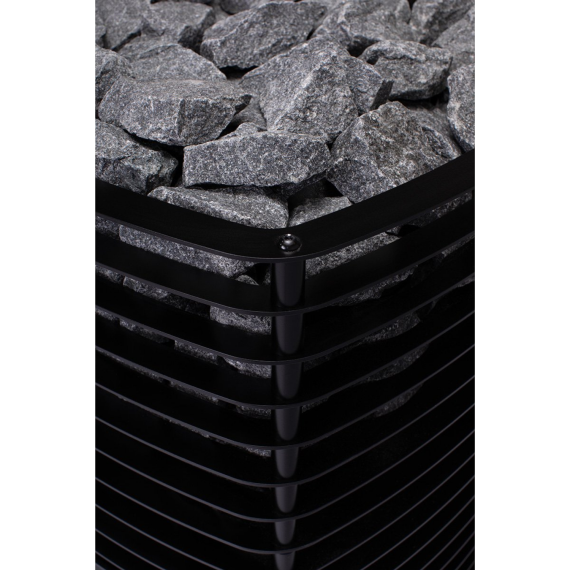 Malkinė pirties krosnelė NARVI VELVET 20 Black, Malkinės pirties krosnelės su vidine pakura - Viskas, ko reikia moderniai ir funkcionaliai pirčiai