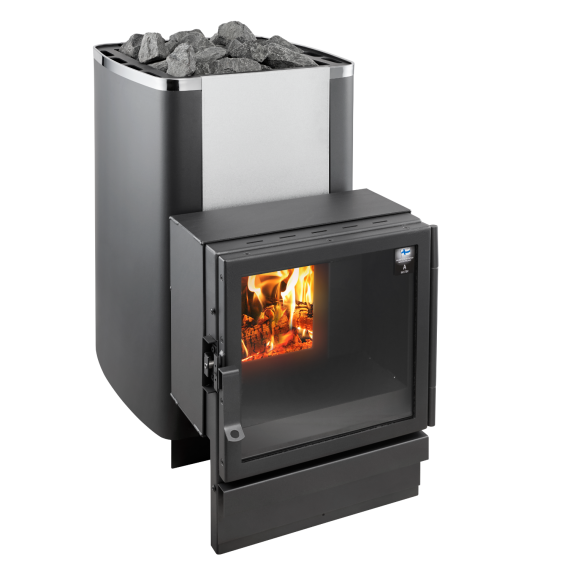 Malkinė pirties krosnelė KASTOR KARHU T 30 be apdailos, Malkinės pirties krosnelės su išorine pakura