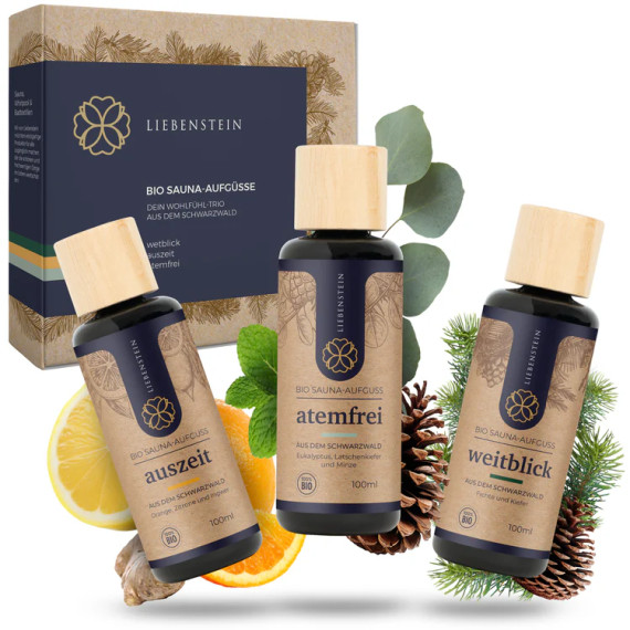 Organinių eterinių aliejų rinkinys Sauna Infusion