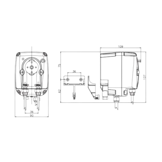 Peristaltinė dozavimo pompa Etatron B3-V, Aromatų ir druskų sistemos - Profesionalūs pirties įrengimo sprendimai jūsų namams
