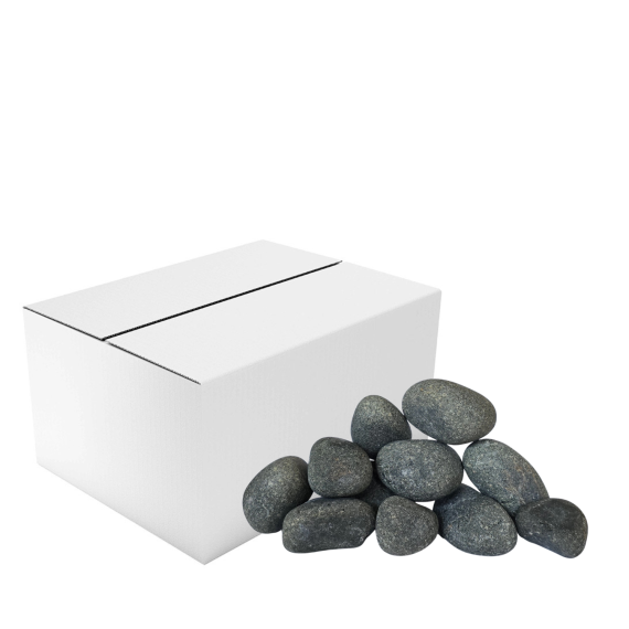 Pirties akmenys olivinis diabazas šlifuotas 20kg, 5 - 9 cm, Pirties akmenys