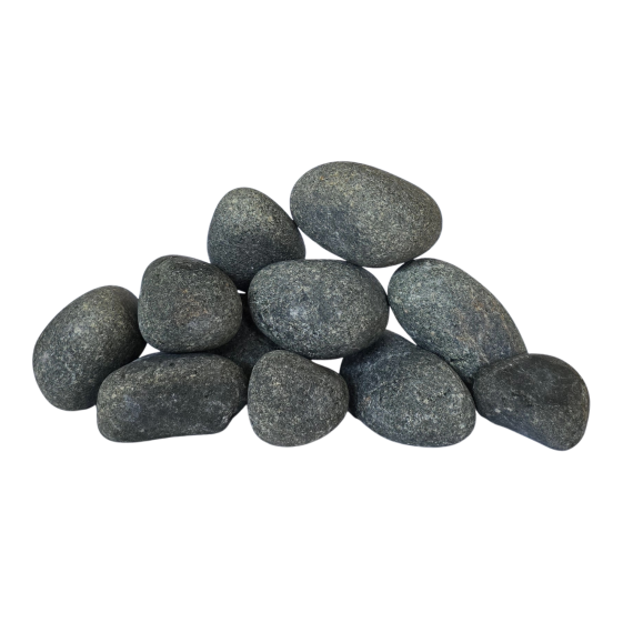 Pirties akmenys olivinis diabazas šlifuotas 20kg, 5 - 9 cm, Pirties akmenys - Profesionalūs pirties įrengimo sprendimai jūsų namams