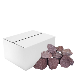 Pirties akmenys avietinis kvarcitas skaldytas 20kg, 5 - 9 cm