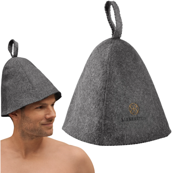 Pirties kepurė vilnonė  Antracitas, Pirties kepurės - Viskas, ko reikia moderniai ir funkcionaliai pirčiai