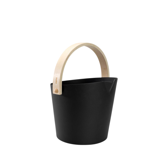 Pirties kibiras HELO Brilliant juodas, Pirties kubiliukai, kibirai, samčiai