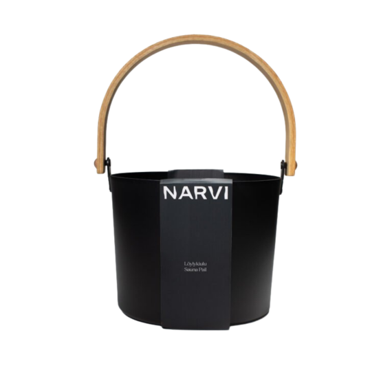 Pirties kibiras NARVI juodas, Pirties kubiliukai, kibirai, samčiai - Profesionalūs pirties įrengimo sprendimai jūsų namams