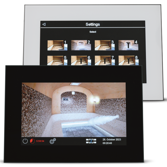 Pirties krosnelės valdymo pultas EOS EMOTOUCH 3 HAMMAM 9,0 kW<br>EmoTouch 3 Balta