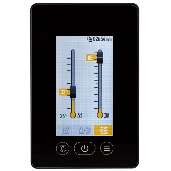 Pirties krosnelės valdymo pultas FASEL FCU5400 DESIGN TOUCH 9,0 kW<br>5000 Balta