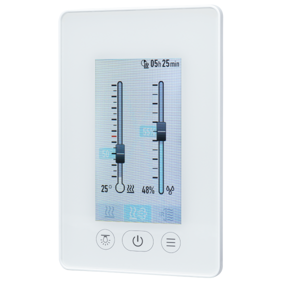 Pirties krosnelės valdymo pultas FASEL FCU5400 DESIGN TOUCH 9,0 kW<br>5000 Balta