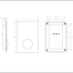 Pirties krosnelės valdymo pultas UKU GLASS BLACK Wi-Fi <br>18,0 kW