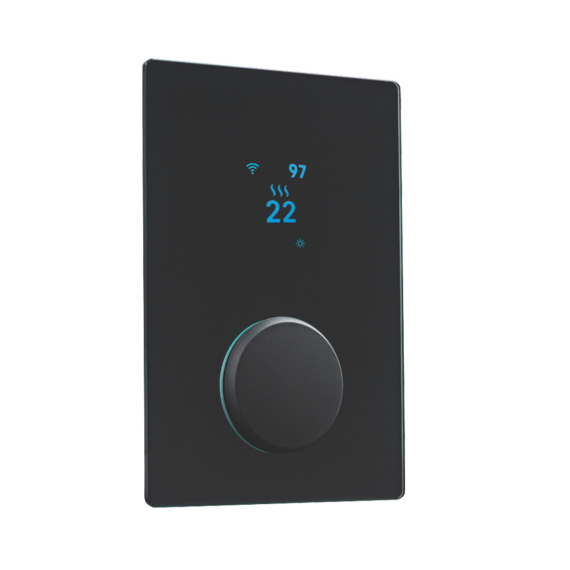 Pirties krosnelės valdymo pultas UKU GLASS BLACK Wi-Fi <br>18,0 kW