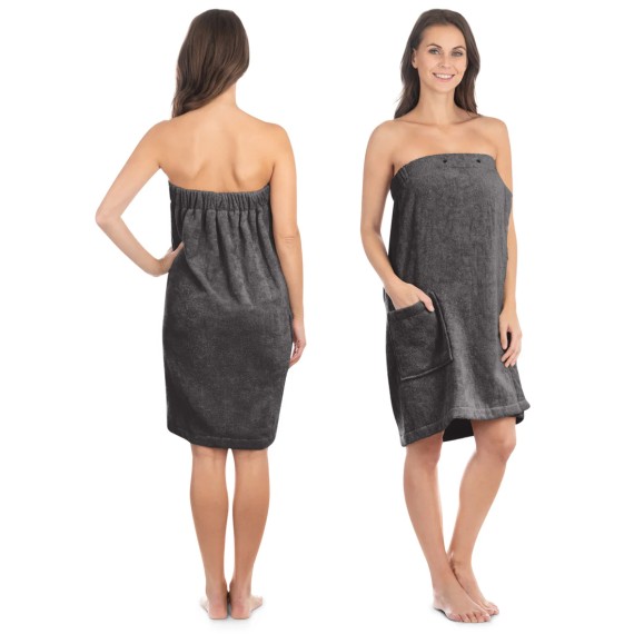 Moteriška pirties prijuostė S/M Antracitas, Pirties tekstilė