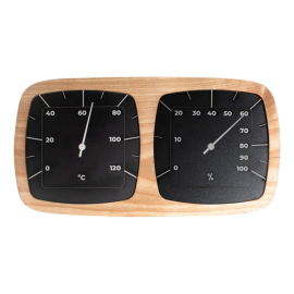 Pirties termometras ir higrometru NARVI juodas