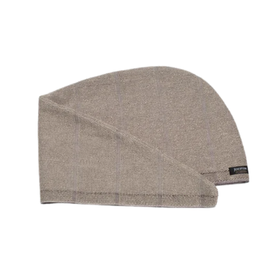 Pirties Turbana LAITURI  Natūrali/Juoda, Pirties kepurės - Profesionalūs pirties įrengimo sprendimai jūsų namams