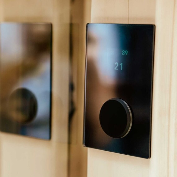 Pirties valdymo pultas HUUM UKU 4.2 WIFI GLASS Black, Krosnelių be garo valdymo pultai - Patikimi pirties įrengimo sprendimai nuo A iki Z