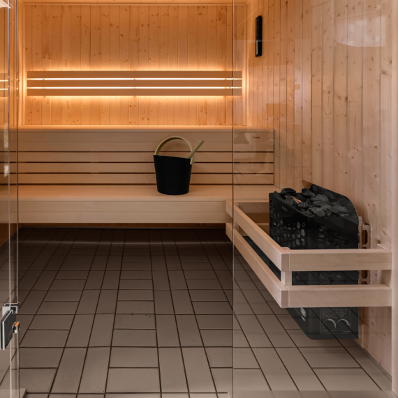 Saunos kabina HELO HANKO XL Be krosnelės, Saunos kabinos - Viskas, ko reikia moderniai ir funkcionaliai pirčiai