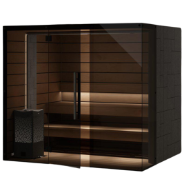 Saunos kabina TYLO REFLECTION GLASS CORNER WIDE RIGHT